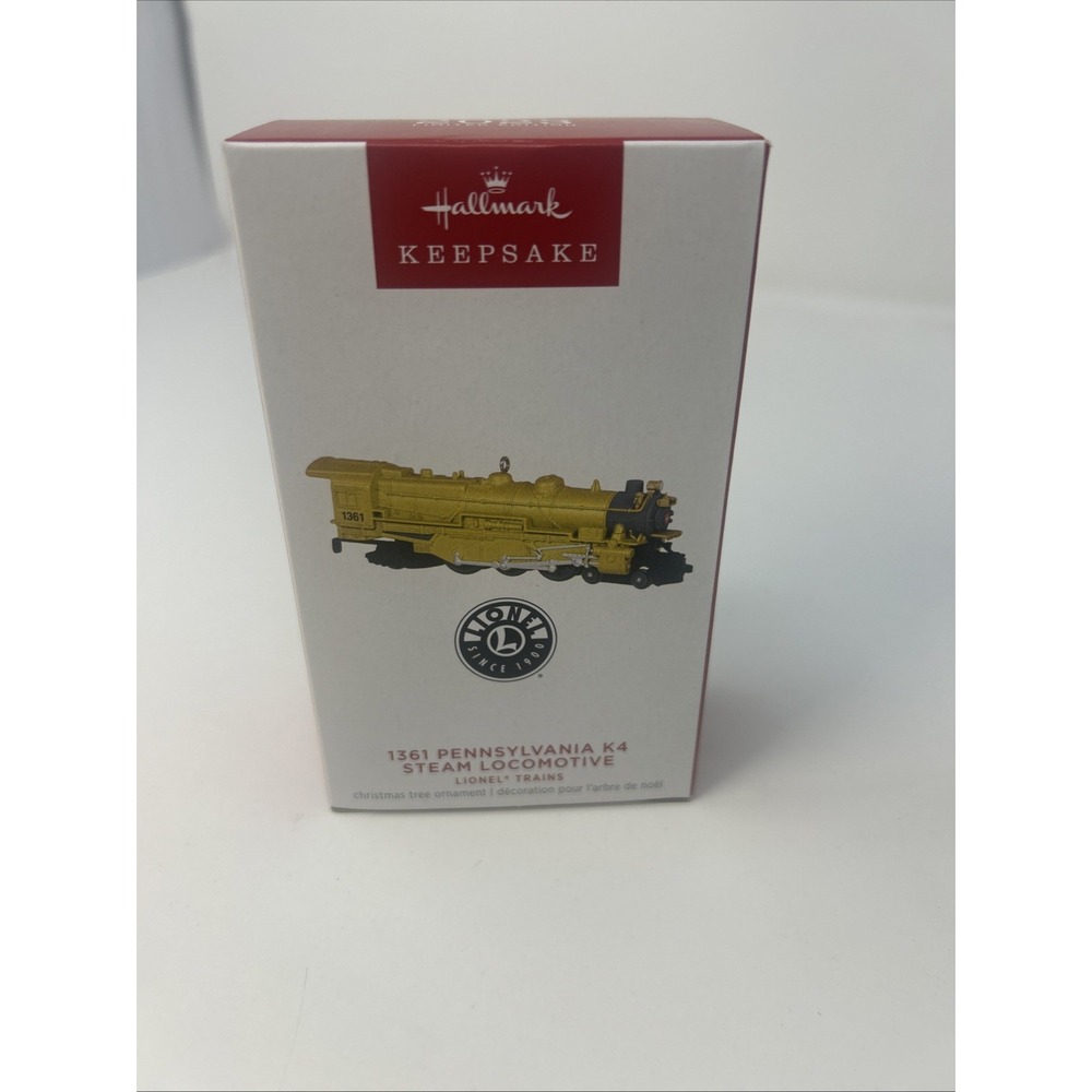 NIB Hallmark Keepsake 2023 Lionel 1361 Pennsylvania K4 Steam Train Ornament